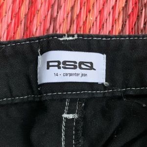 Kids black cargo jeans